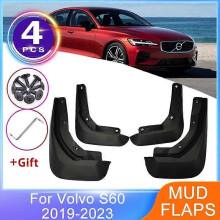 4PCS Auto Kotflügel Für Volvo S60 2019 2020 2021 2022 2023 Schlamm Flaps Splash Guards Vorne Hinten