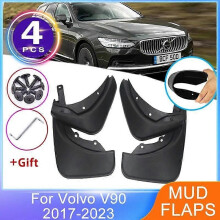 4PCS Vorne Hinten Kotflügel für Volvo V90 2017 ~ 2023 Schmutzfänger Kotflügel Spritzschutz Schmutzfänger