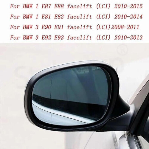Rückspiegelabdeckung aus Kohlefaser-Muster für BMW 1er 3er E90 E91 E92 E93 E81 E87 E82 2