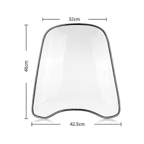 Motorrad Windschutzscheibe Universal Elektroroller Windschutzscheibe Hd Transparent Batterie Auto Blinkendes 2