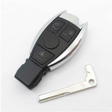 Custodia per chiave auto con telecomando a 3 pulsanti per Mercedes Benz C E G R S GL SL SLK BGA