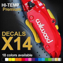 Voor 14xwilwood Hi-temp Premium Remklauw Decals Stickers Gegoten Vinyl Auto Styling