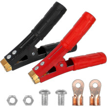2 stuks 1000A zware, puur koperen startkabels, boostklemmen voor auto-acculaders, Crocodil