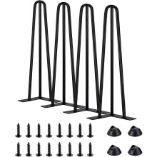 Verstellbare Schrankbeine, Haarnadel-Tischbeine, 16-Zoll-Möbelbeine, 4er-Set, robuste Tischbeine aus