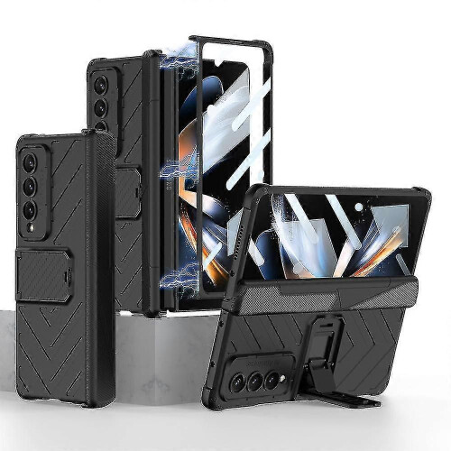 Armor Magnetic Hinge Protection Case Compatible Samsung Galaxy Z Fold 4 With Folding Bracket Screen