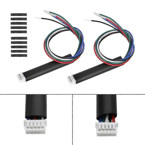 2 5-wire Quick Connect adapters for Gibson control board pcb pickup wire connector plug 1