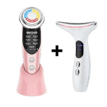 7in1 Rf&ems Face Massager Lifting Beauty Led Face Skin +3 Colors Led Facial Neck Hierontalaite Fotoniterapia