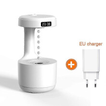 Humidificador de aire antigravedad de 500 ml con aromaterapia y gotas de agua que funciona durante 8