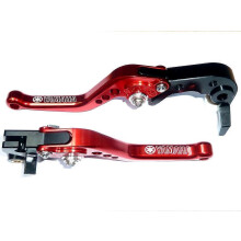 Excellent ensemble de leviers de frein et d'embrayage courts rouges pour YAMAHA XSR900 2022-2024, piste,