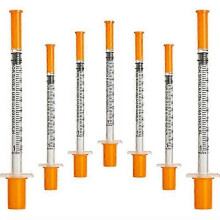 50 stuks/pak 1 ml spuit met 30 g (8 mm lang) laboratoriumbenodigdheden, individueel verzegeld