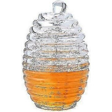Barattolo per miele classico da 265 ml, dispenser per miele sicuro con cucchiaio, perfetto per conservare