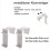 4 Set of Accessories for Roller Blinds, Clamping Support for Roller Blinds, No Drilling, Adjustable 2