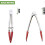 Mini-Servierzange mit Silikonspitze, 3er-Set (Grün, Rot, Blau) 3