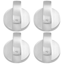 Universele gasfornuisknoppen met 6 mm schacht, 4 stuks zinklegering ovenbedieningsknopadapters