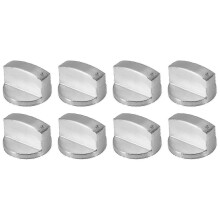 Geborsteld metalen gasfornuisknoppen, kookschakelaar, fornuisknoppen, kookplaatbranderknop, gaskookplaat