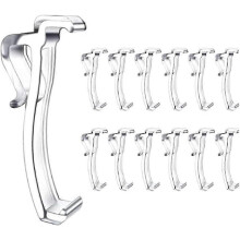 2.5 Inch Valance Clips Window Blind Clips Clear Plastic Valance Retainer Holder