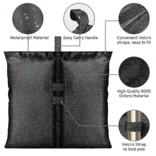 Windproof Tent Weights 4 Pack – Heavy Duty Sandbags for Stability 2