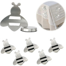 8pcs Magnetic Tablecloth Weight For Outdoors, Bee Shape Outdoor Tablecloth Weights, Extra Heavy Magnets
