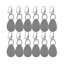 12-Piece Teardrop-Shaped Tablecloth Holders for Stone Table Covers