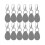 12-Piece Teardrop-Shaped Tablecloth Holders for Stone Table Covers 1