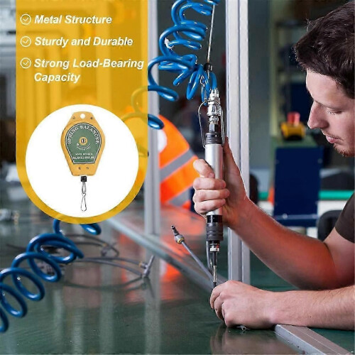 Retractable Spring Balancer, Bearing Spring Tool Load Balancer 4 Feet Adjustable Cable Retractor 2