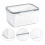 Transparent Drain Storage Basket for Kitchen Fruit and Vegetable 2