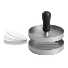 Ronde vorm spekpers, zware grillpers, spekmaker, antiaanbakburgerpers, grillpers, smasher