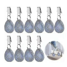 10pcs Tablecloth Weights with Steel Clips - Heavy Duty Outdoor Tablecloth Clamps for Camping, Garden