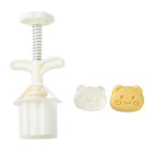 Maancakevorm in de vorm van een beer, koekjesstempel, Chinese maancakemaker voor de herfst, decoratiegereedschap