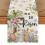 Bunny Eggs She's Risen Easter Seasonal Spring Tablecloth for Kitchen Dining Table Decoration 13x72 Inch 1