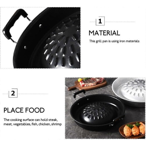 Poêle à barbecue thaïlandaise coréenne pour le camping 35 cm 2