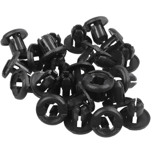 25 pezzi di rivetti in plastica per paraurti auto, clip con foro da 10 mm 2