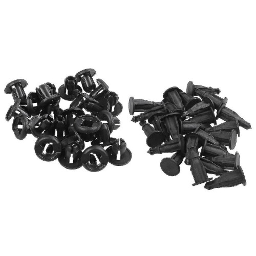 25 pezzi di rivetti in plastica per paraurti auto, clip con foro da 10 mm 1