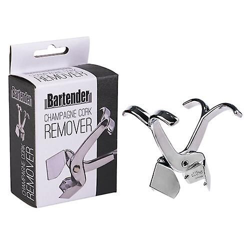 Bartender Champagne Cork Remover Strong Chromed Metal Sturdy Easy Grip Handle 2