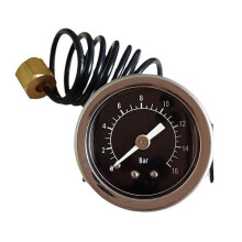 Professionelle 16 Bar Kaffeemaschine Druckmesser Metalltextur Geeignet für konsistentes Brühen und