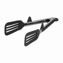 Handvat spatel tang, roestvrij staal siliconen voedsel spatel klem voedsel grill steak tang bakgereedschap