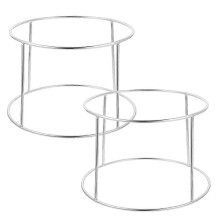 Edelstahl Pizza Platte Halter Meeresfrüchte Platte Display Rack Restaurants Silber 23,00X21,00X14,00