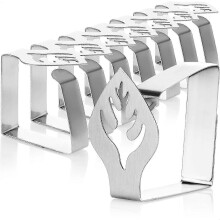 Premium Quality Stainless Steel Tablecloth Clips - Indoor/Outdoor - Table Decor Clips (8 Pcs/Sheet)