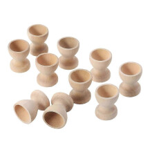 10 stuks houten speelgoed voor kinderen, eierkoker, keukengerei, houten eierhouder, eierserveerbeker