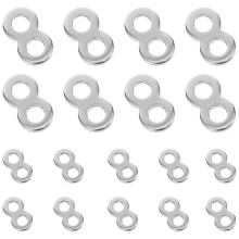 20 pcs Stainless Steel Tabletop Fasteners 8 Figure Fasteners Connector 8 Shaped Fasteners