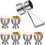 6er Set Eierhalter, KkvoGmle, Edelstahl, silber 1
