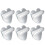Multi-Function Invisible Anti-Slip Sheet Clips 6pcs White 1
