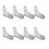 8pcs Transparent Plastic Tablecloth Clips for Outdoor Use 1