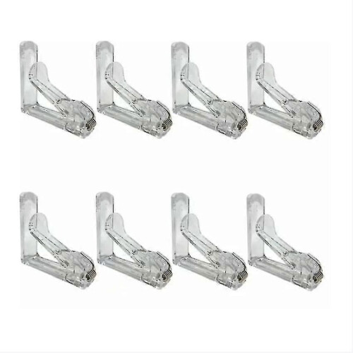 8pcs Transparent Plastic Tablecloth Clips for Outdoor Use