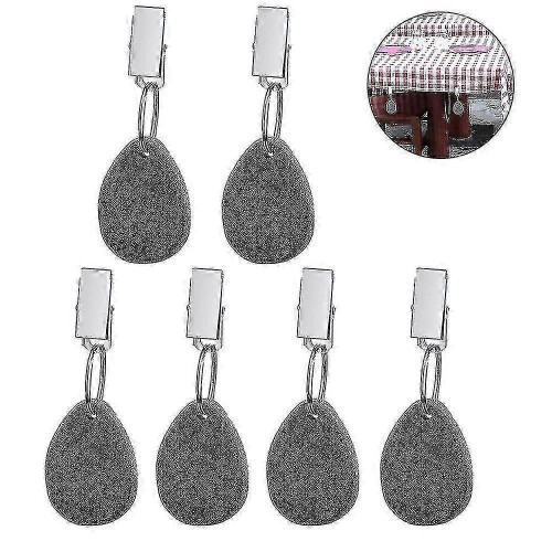Tablecloth Weights 6 Pieces Tablecloth Weights With Clips Marble Tablecloth Weights Tablecloth Weights 1