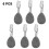 Tablecloth Weights 6 Pieces Tablecloth Weights With Clips Marble Tablecloth Weights Tablecloth Weights 1