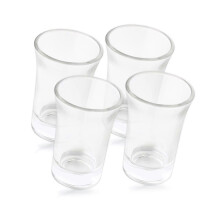 4kpl Heavy Base Shot lasit 50ml Särkymättömät viskiviinilasit Särkymättömät juomakupit olutmukit