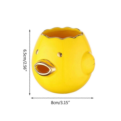 Ceramic Egg Divider Cute Cartoon Chicken Shaped Mini Egg White Yolk Separator for Home Kitchen Baking 2