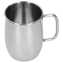 1000 ml ruostumattomasta teräksestä valmistettu viinibaari oluttuppi vesikuppi kahvalla kannettava kahvikuppi