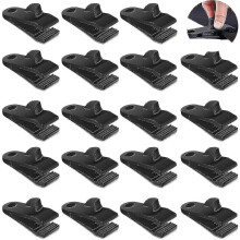 Heavy Duty Tarp Clamps 20 Pcs - Lock Grip Tarp Clips for Tent, Car Awning & Camping Gear